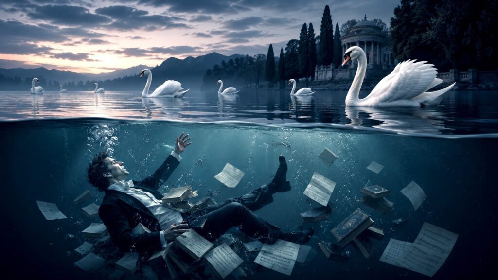 Affogare nel lago dei cigni